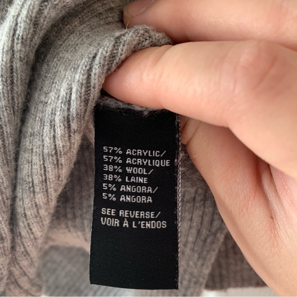 Cliche Grey Sweater with Black Cat Print 🐈‍⬛ Sz M - Picture 5 of 8